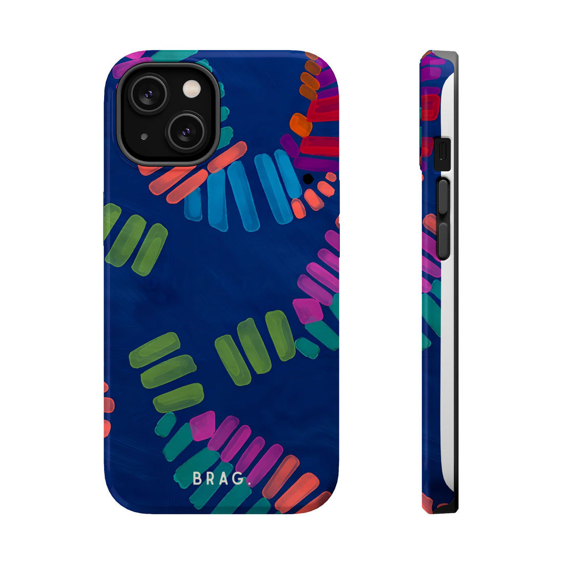 Blue Palm Magnetic Impact-Resistant Phone Case