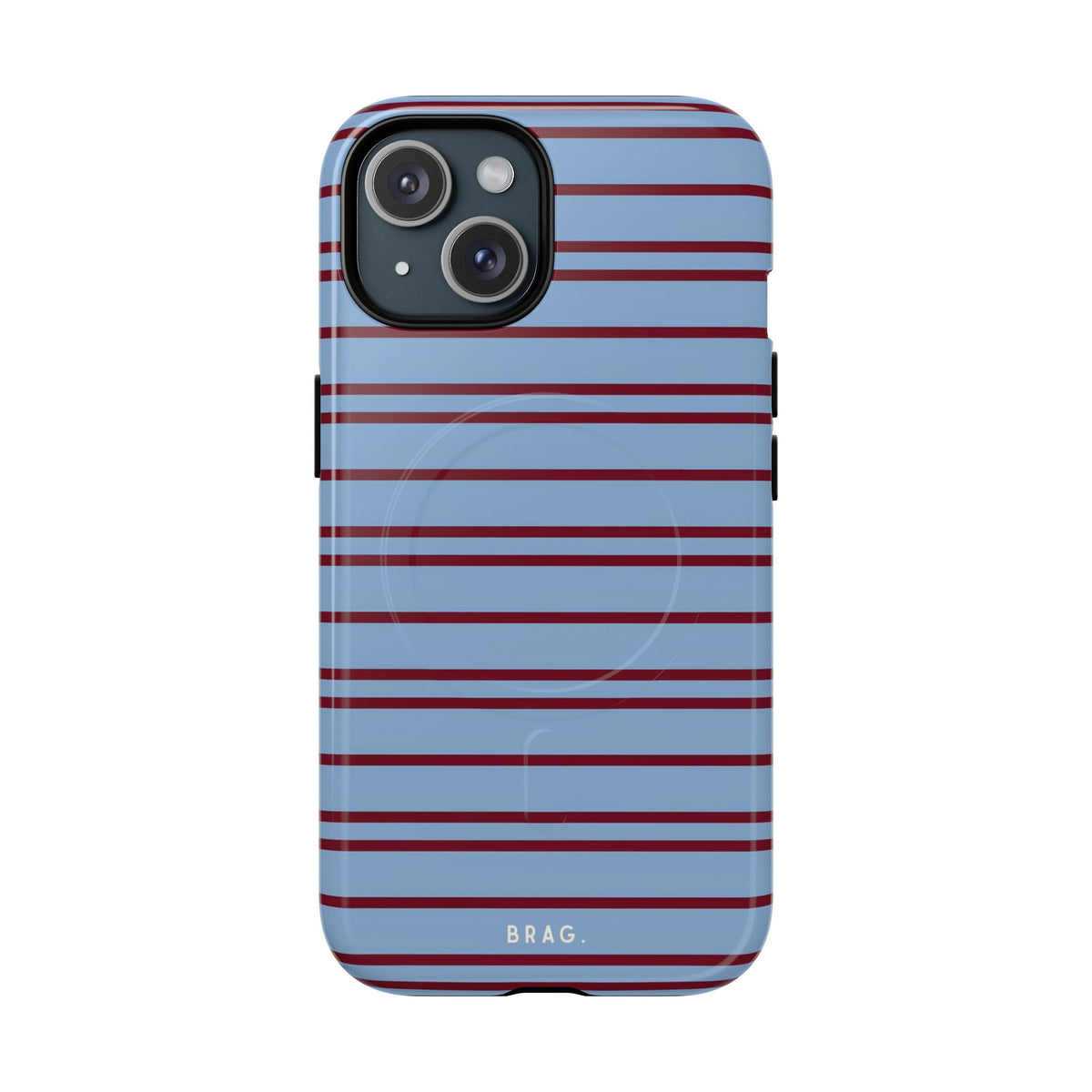 Nautical Stripe MagSafe Tough Phone Case — Magnetic Protective Cover