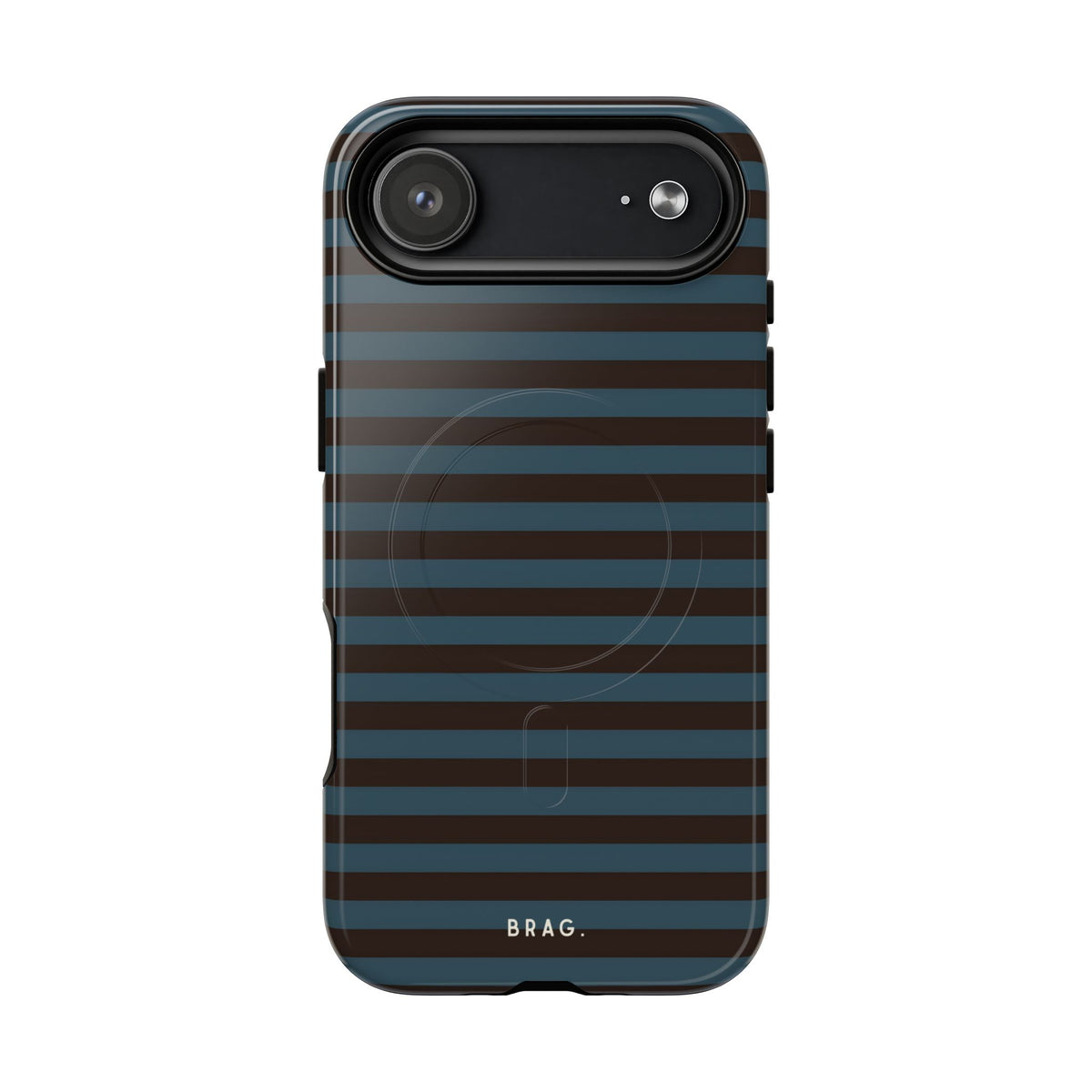 Seaside Stripe MagSafe Tough Phone Case — Magnetic Protective Cover
