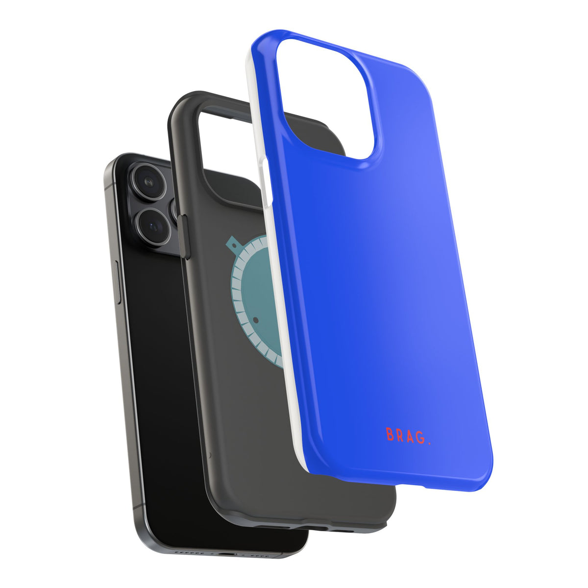 Brag Blue Magnetic Impact-Resistant Phone Case