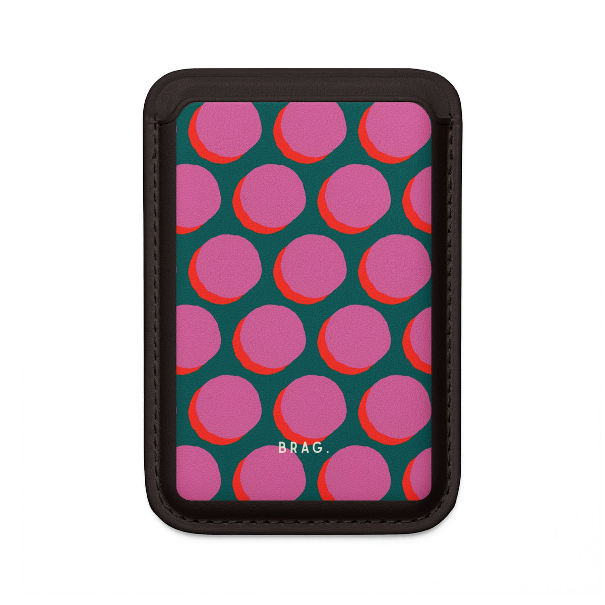 Pink Moon MagSafe Vegan Wallet — Slim Phone Card Holder
