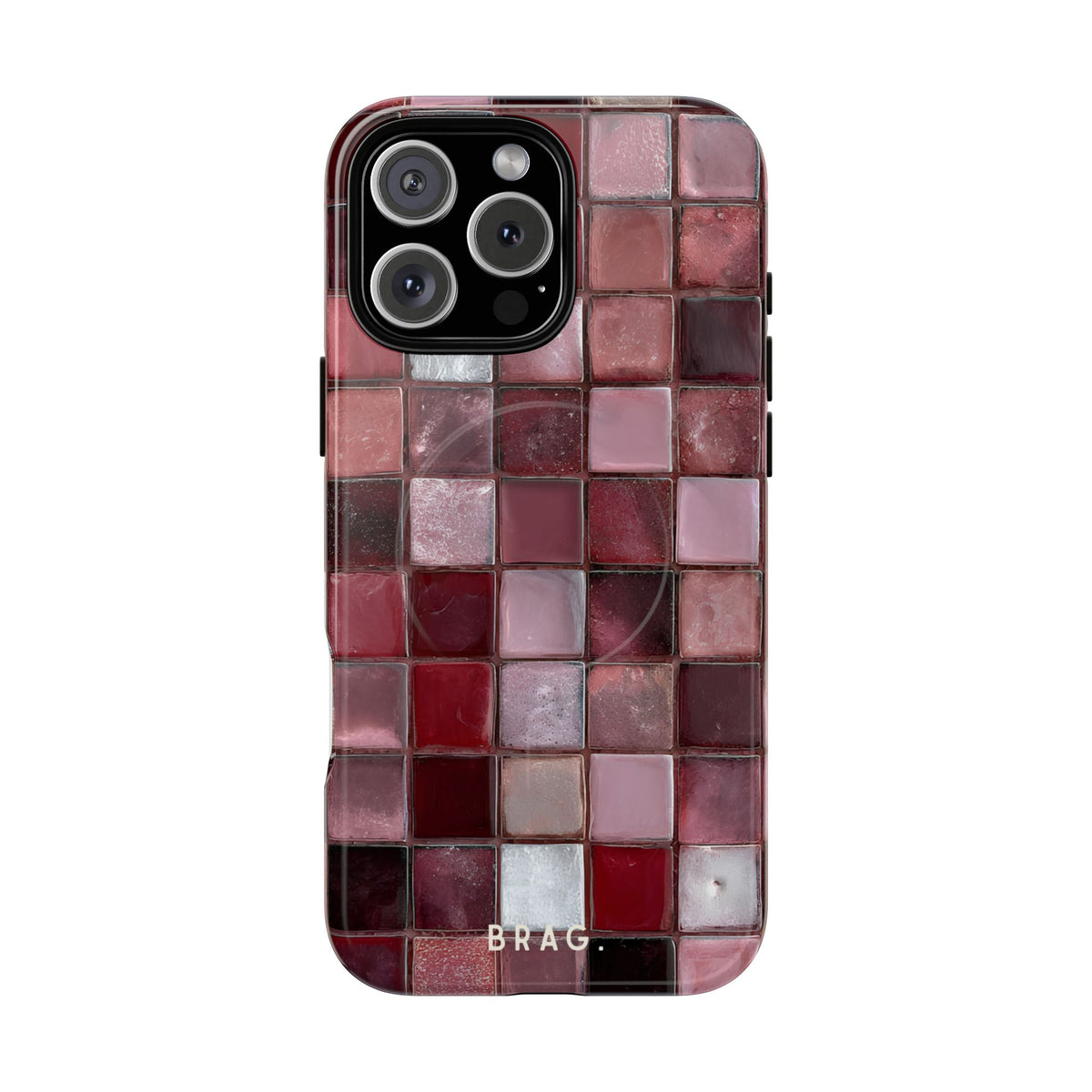 Cherry Tile MagSafe Tough Phone Case — Magnetic Protective Cover