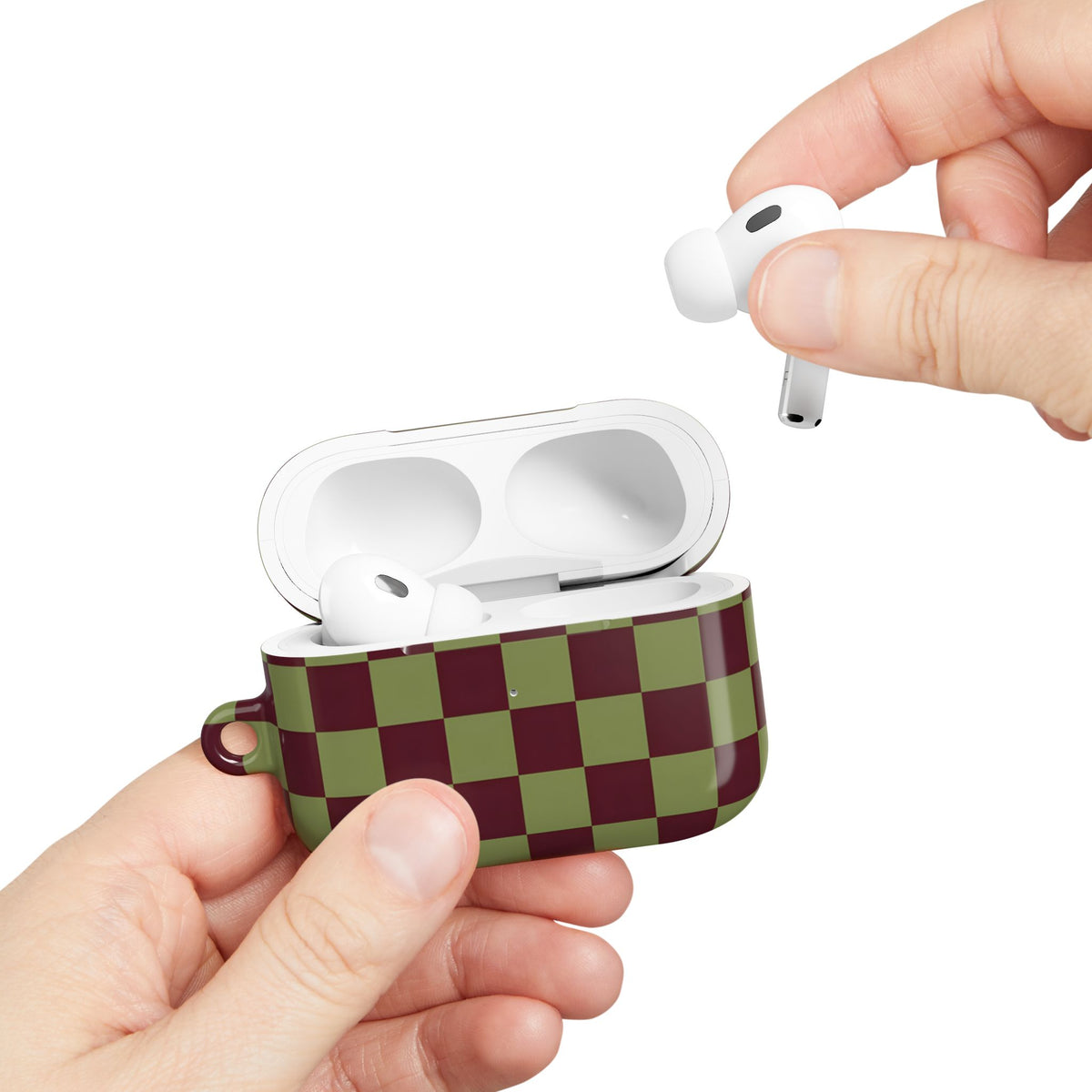 Lucky Check AirPod Case – Slim Protective Charging Case
