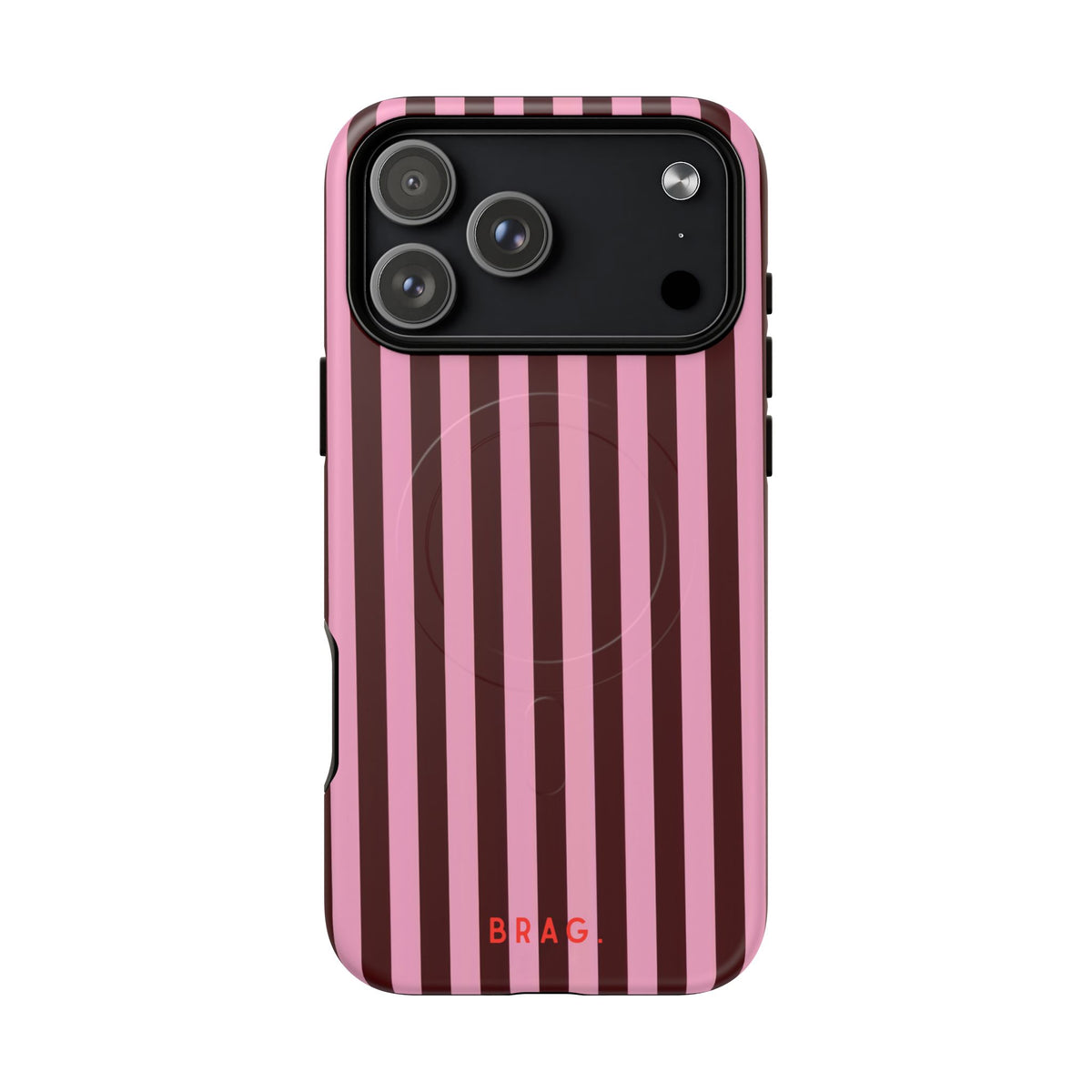 Candy Stripe MagSafe Tough Phone Case — Magnetic Protective Cover