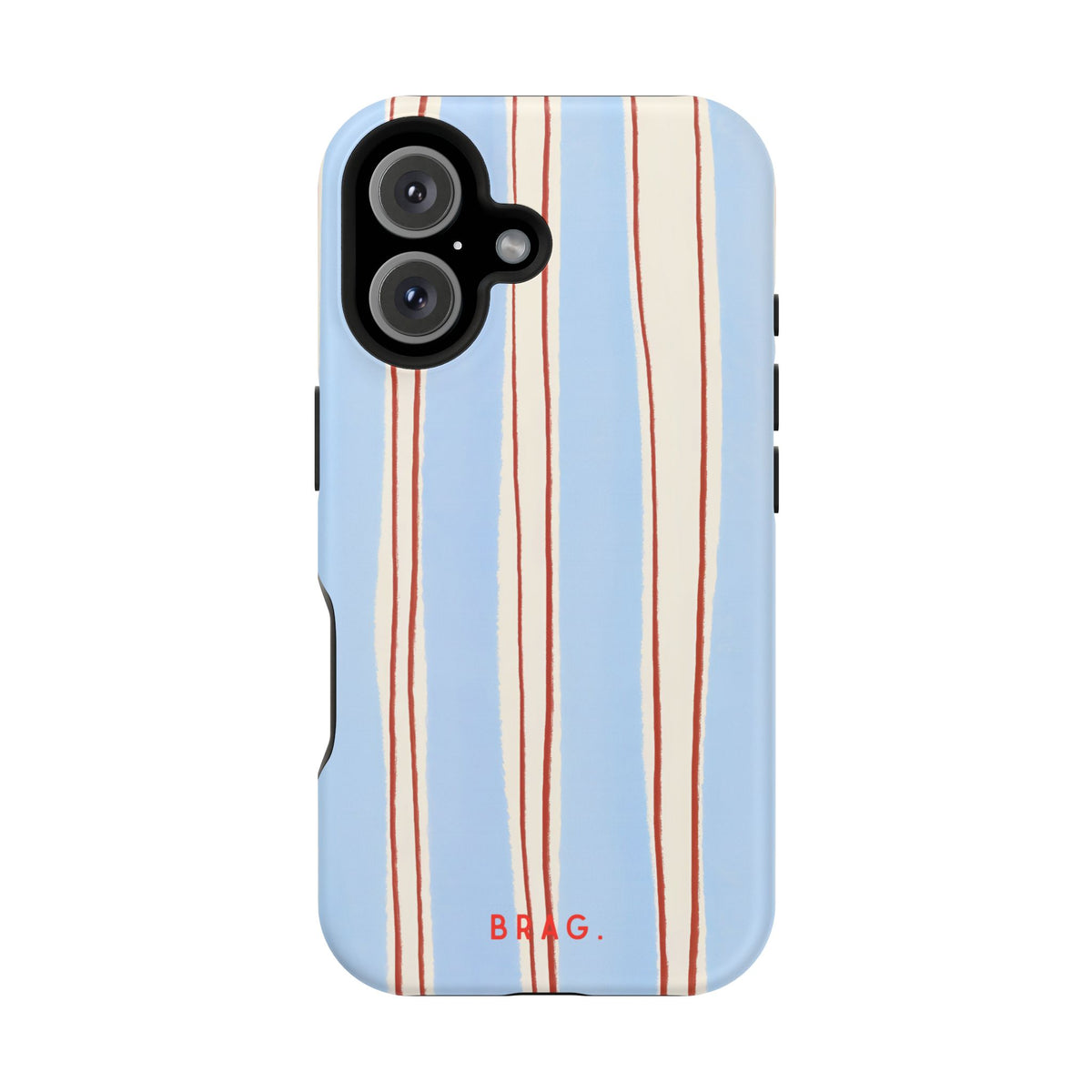 Blue Linen Magnetic Impact-Resistant Phone Case