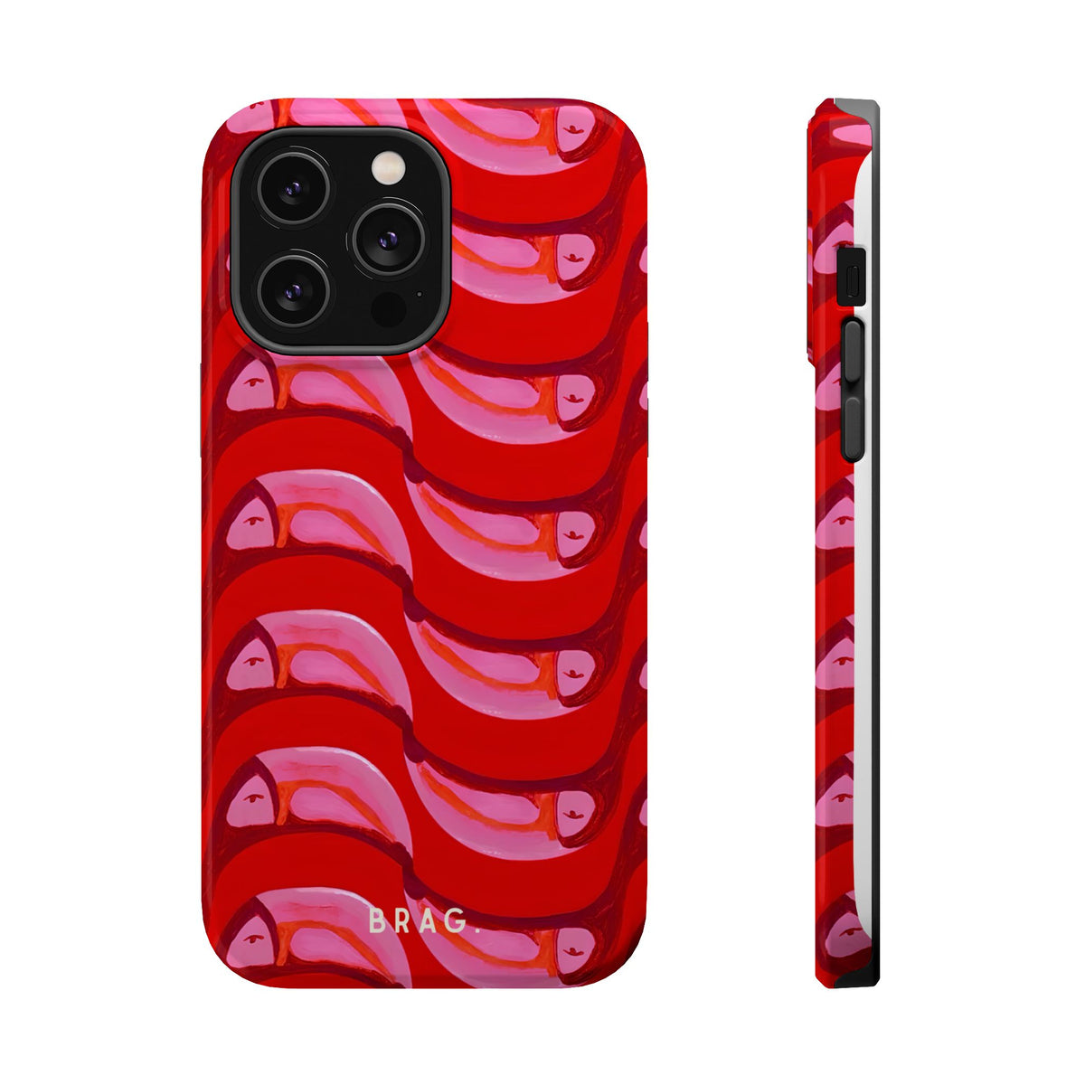 Pink Current Magnetic Impact-Resistant Phone Case