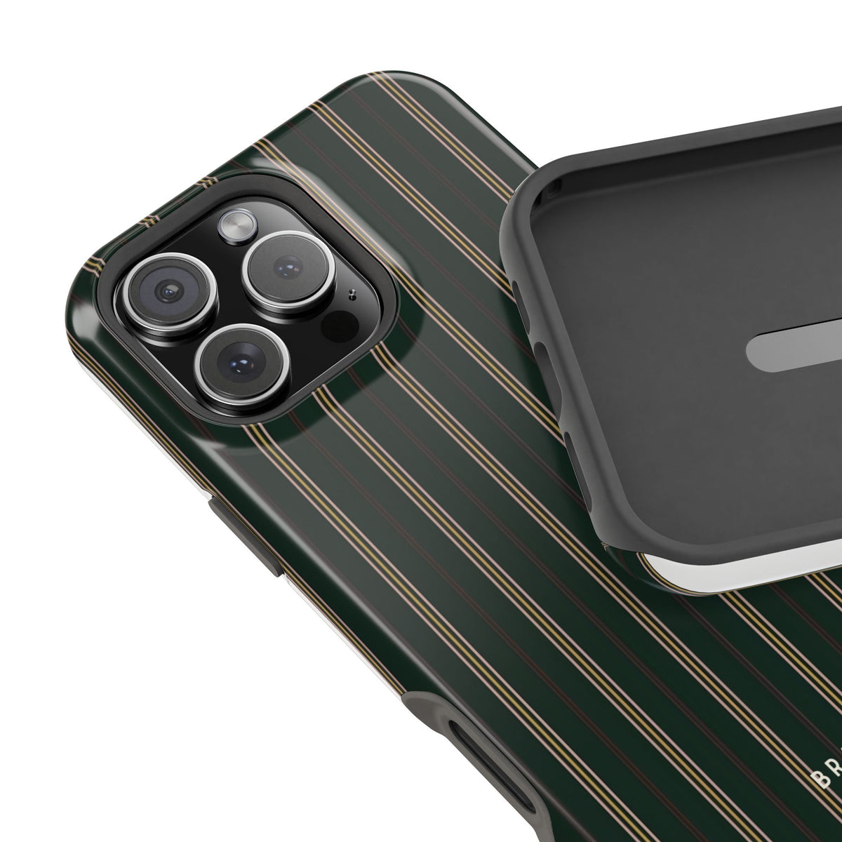 Vintage Pinstripe Magnetic Impact-Resistant Phone Case