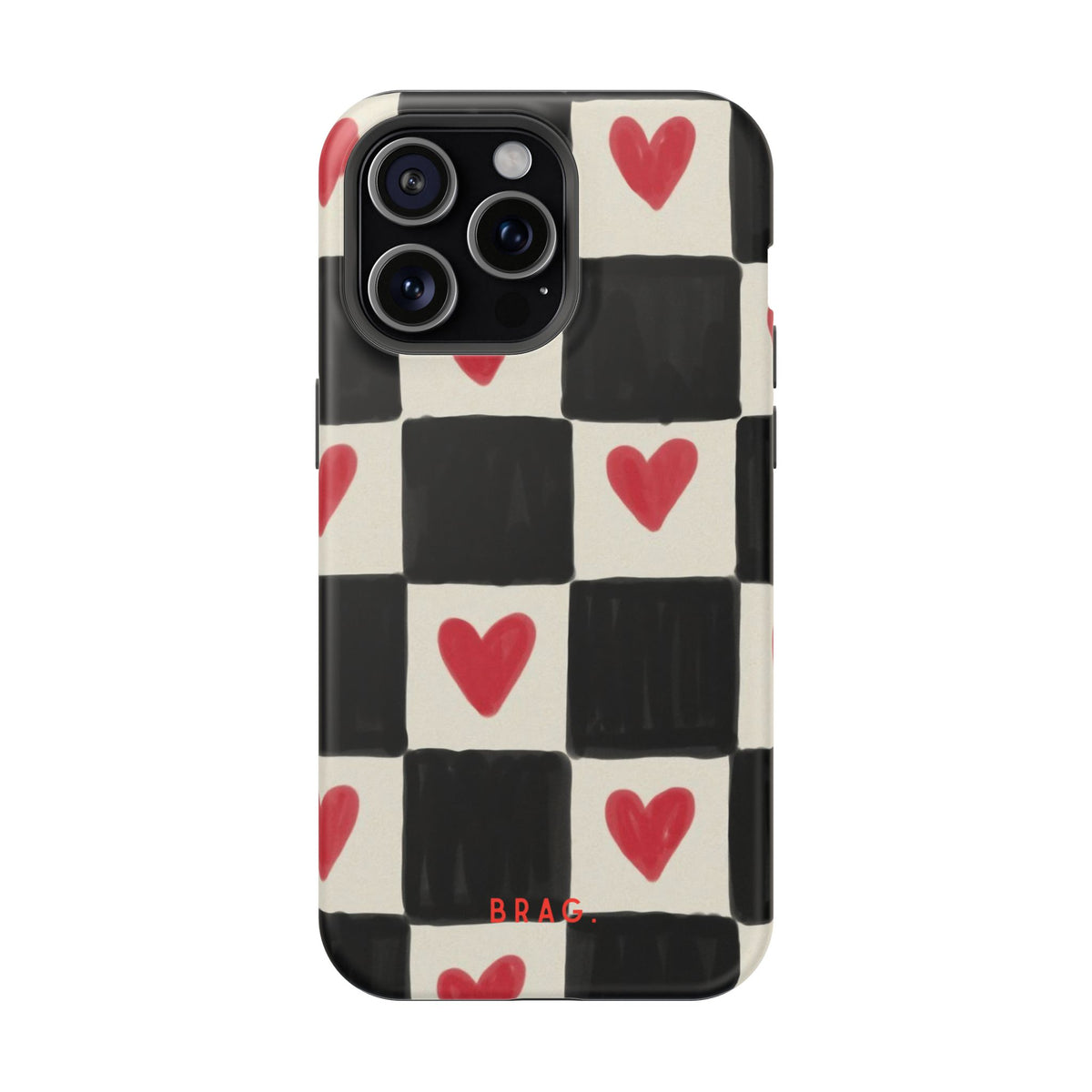 Heart Check Magnetic Impact-Resistant Phone Case