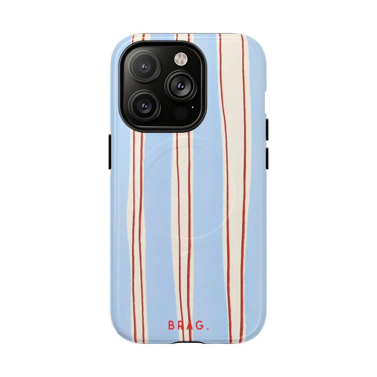 Blue Linen MagSafe Tough Phone Case — Magnetic Protective Cover