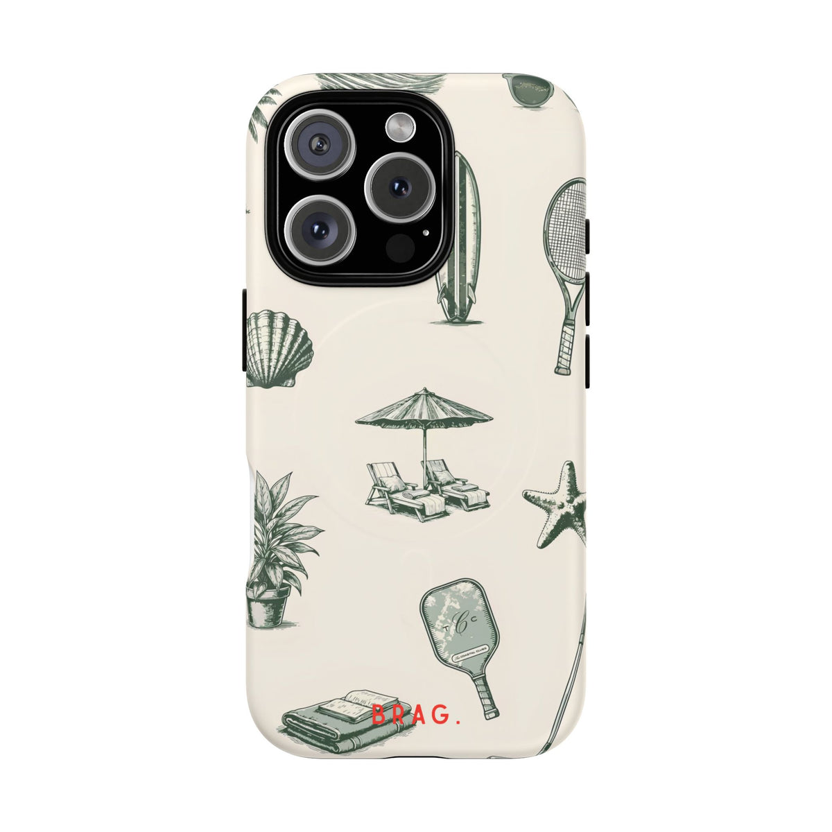 Beach Club MagSafe Tough Phone Case — Magnetic Protective Cover