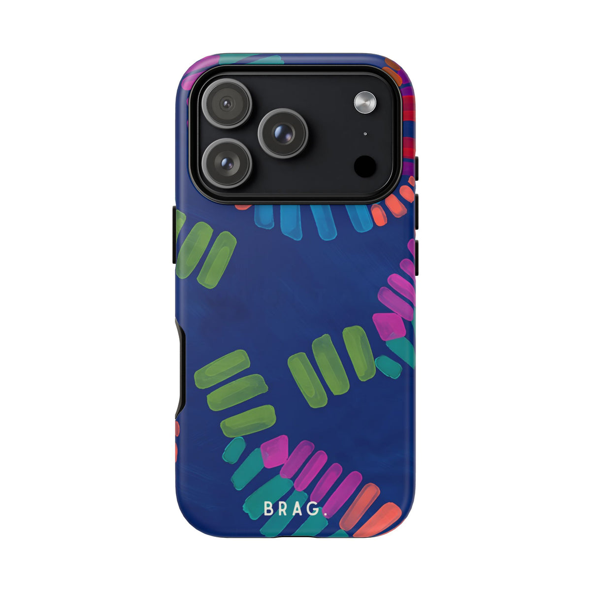 Blue Palm Tough Phone Case – Shockproof Protective iPhone Cover