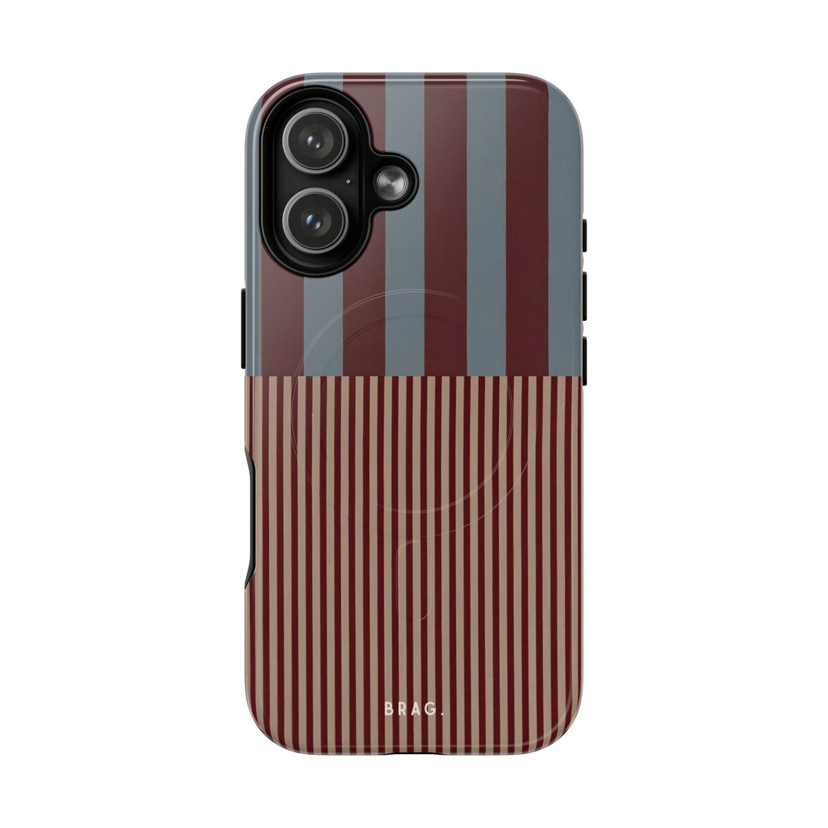 Candy Stripe MagSafe Tough Phone Case — Magnetic Protective Cover