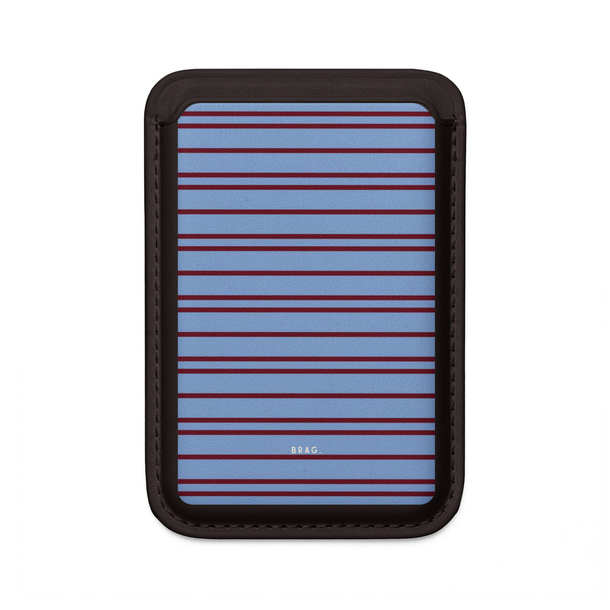 Nautical Stripe MagSafe Vegan Wallet — Slim Phone Card Holder