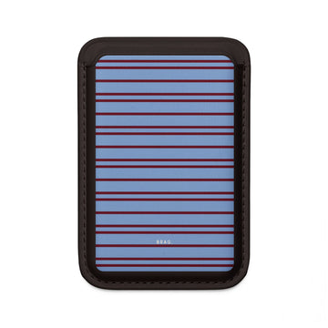 Nautical Stripe MagSafe Vegan Wallet — Slim Phone Card Holder