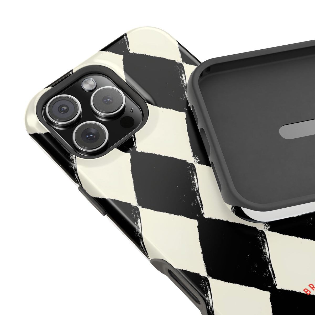 Ivory Harlequin Magnetic Impact-Resistant Phone Case