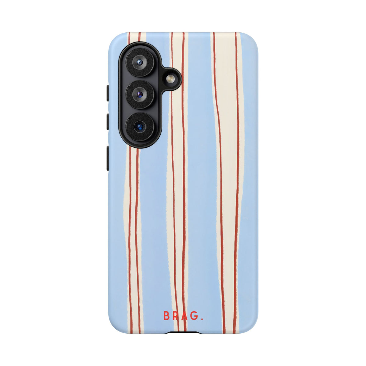Blue Linen Tough Phone Case – Shockproof Protective iPhone Cover