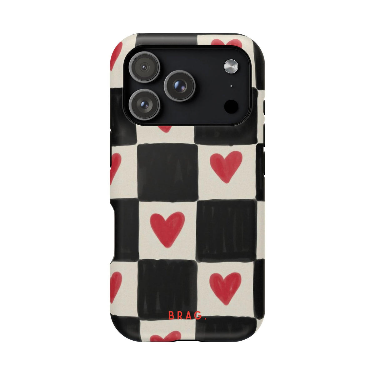 Heart Check Magnetic Impact-Resistant Phone Case