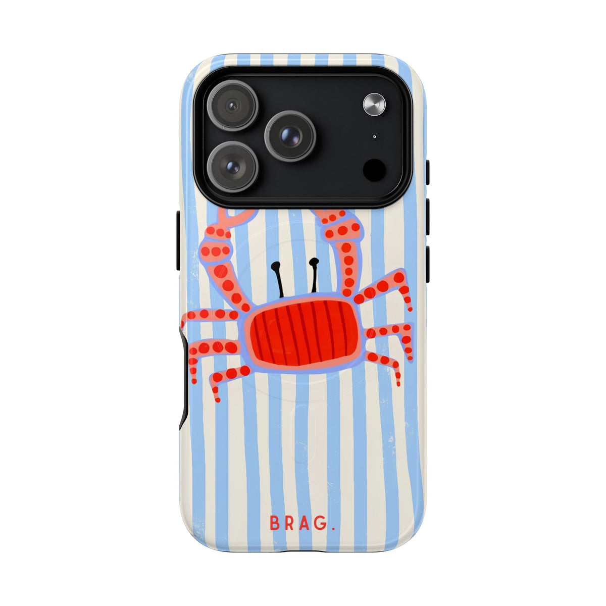 Azure Crab MagSafe Tough Phone Case — Magnetic Protective Cover