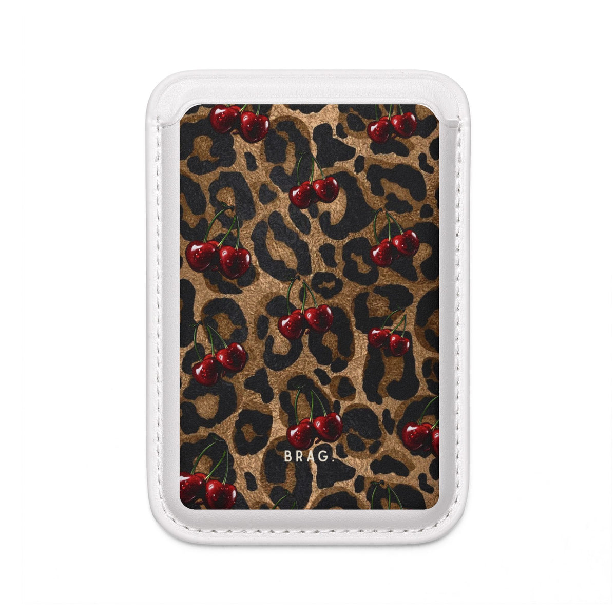 Cherry Hunter MagSafe Vegan Wallet — Slim Phone Card Holder