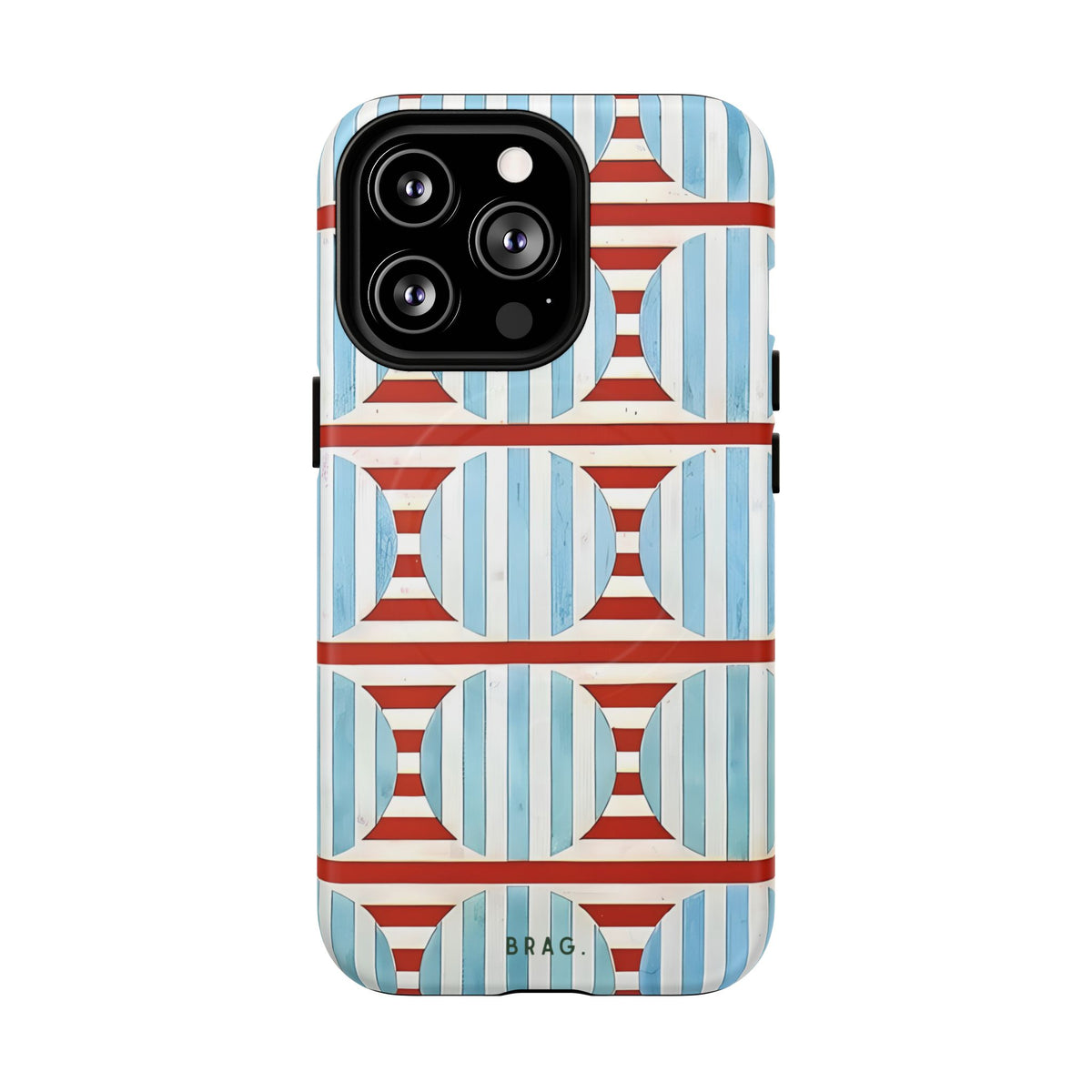 Riviera Stripe MagSafe Tough Phone Case — Magnetic Protective Cover