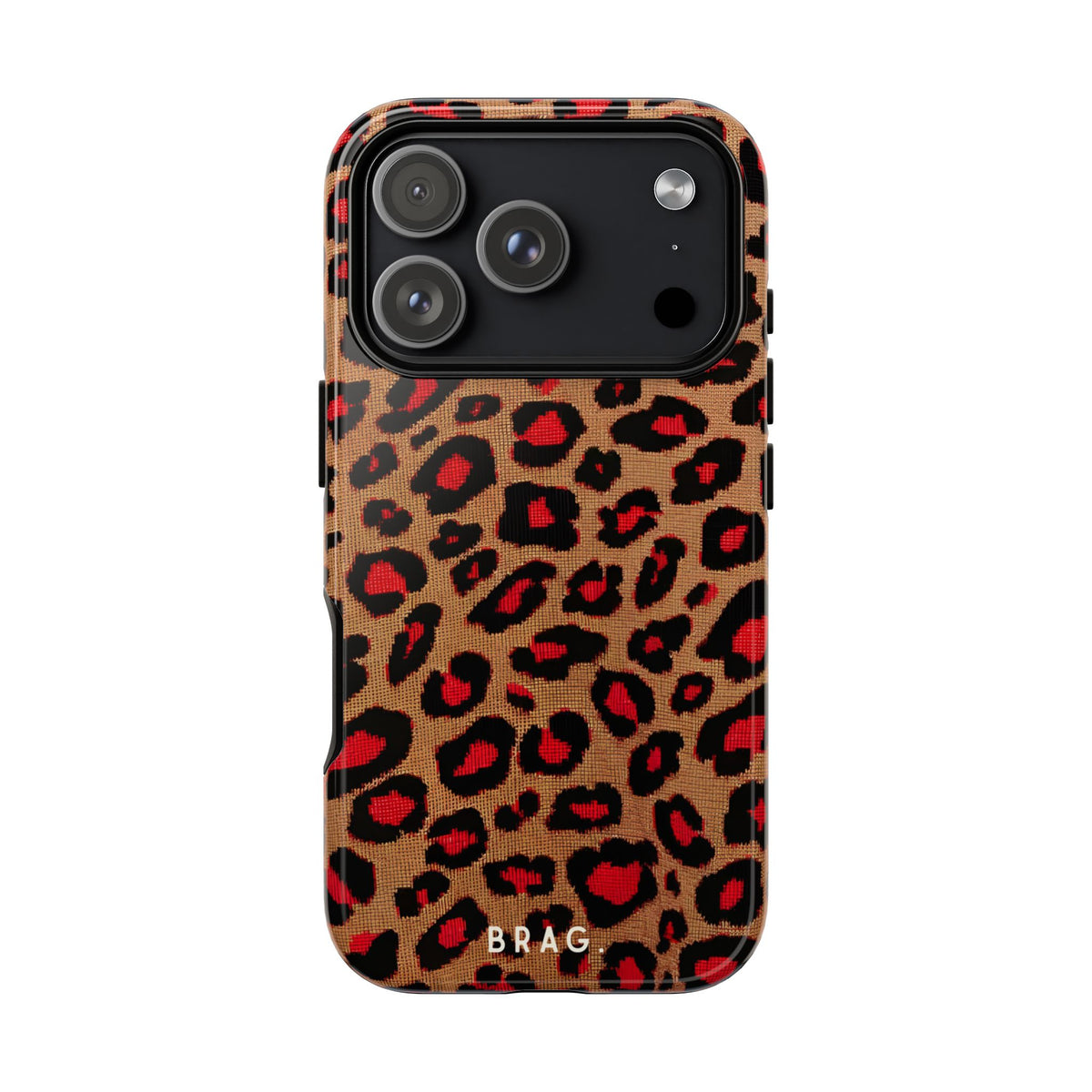 Fire Leo Leopard Tough Phone Case – Shockproof Protective iPhone Cover