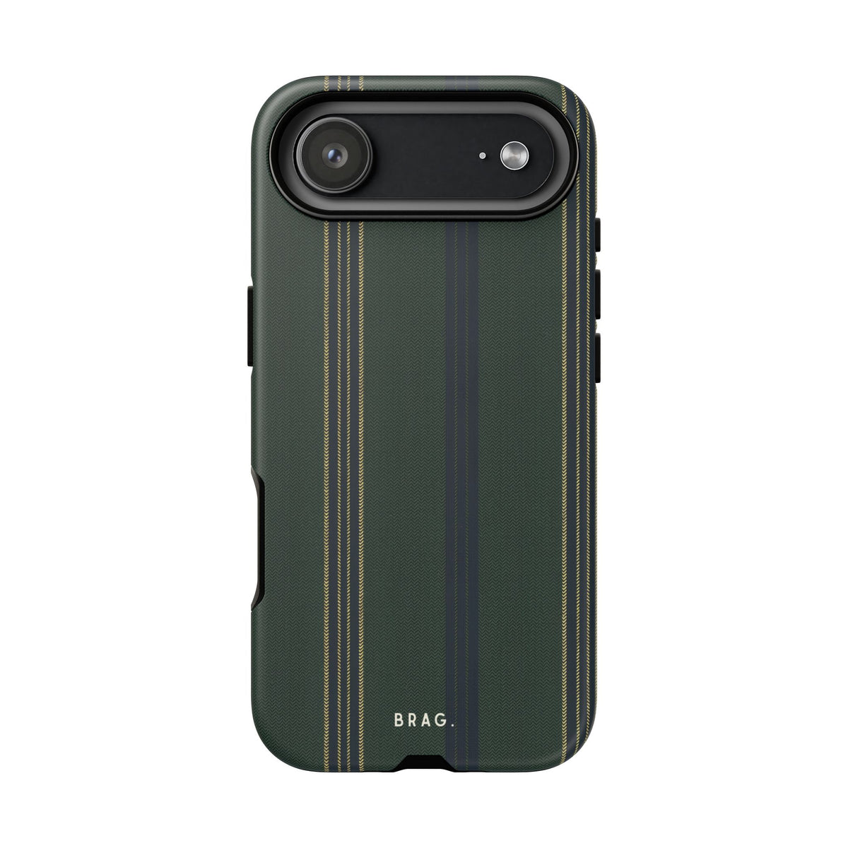 Olive Pinstripe Tough Phone Case – Shockproof Protective iPhone Cover