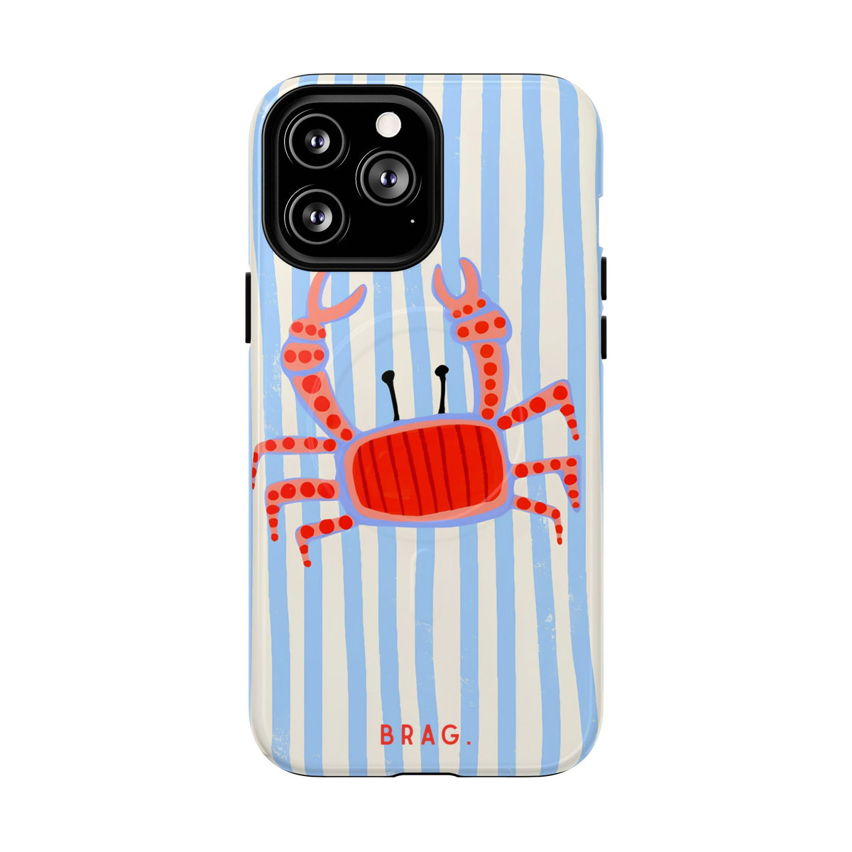 Azure Crab MagSafe Tough Phone Case — Magnetic Protective Cover
