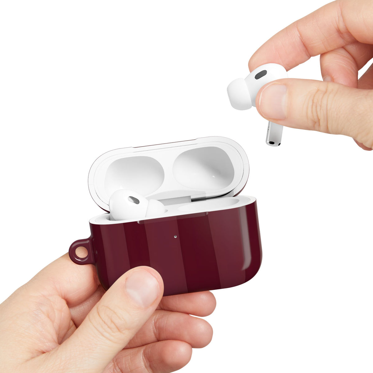 Dark Cherry AirPod Case – Slim Protective Charging Case