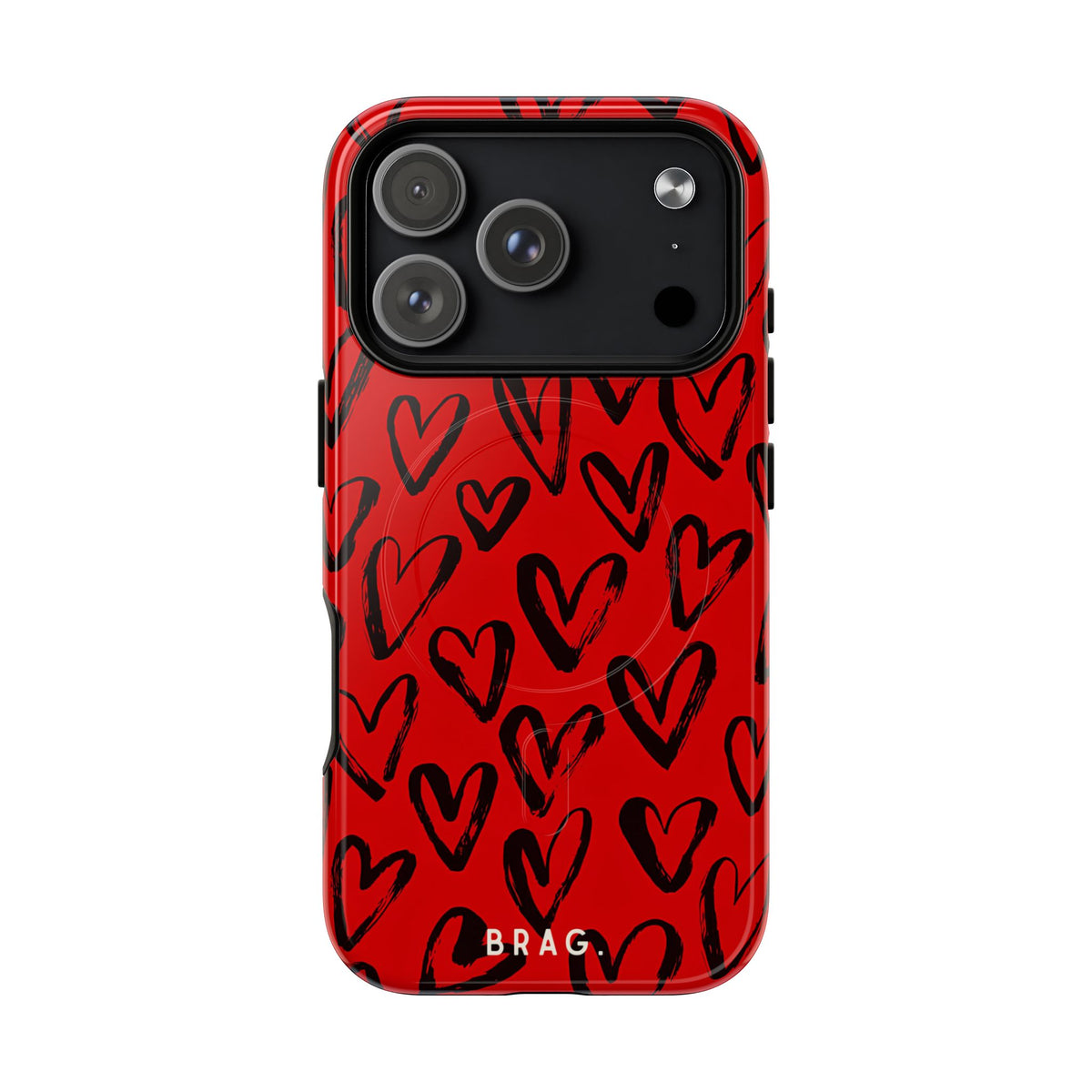 Fire Heart MagSafe Tough Phone Case — Magnetic Protective Cover