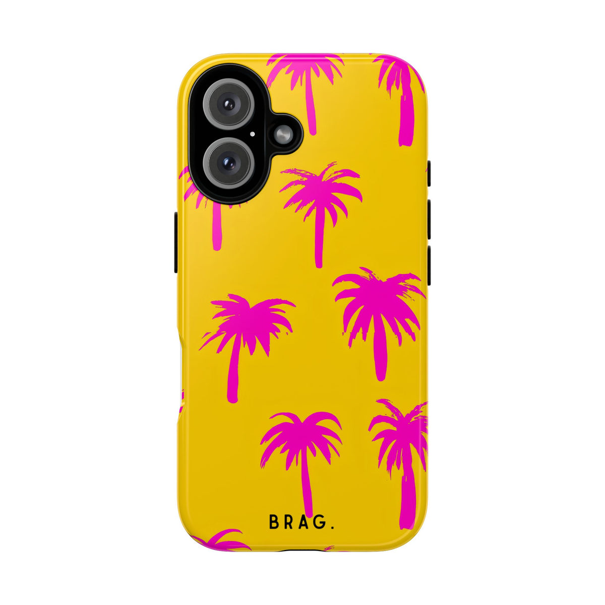 Pink Palms Tough Phone Case – Shockproof Protective iPhone Cover