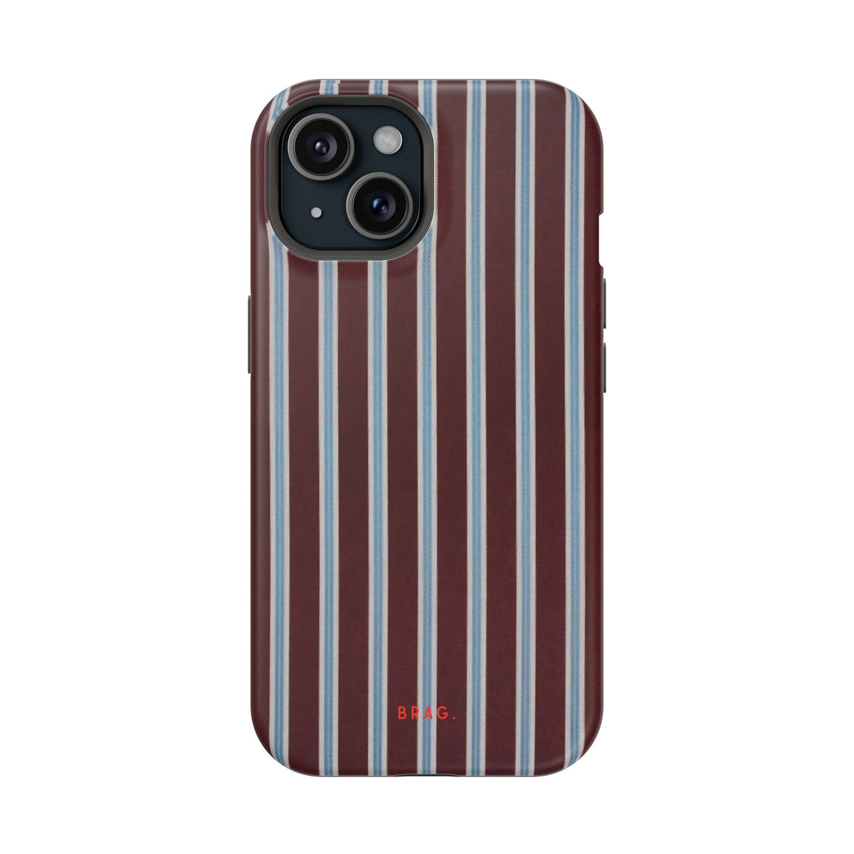 Maroon Lines Magnetic Impact-Resistant Phone Case