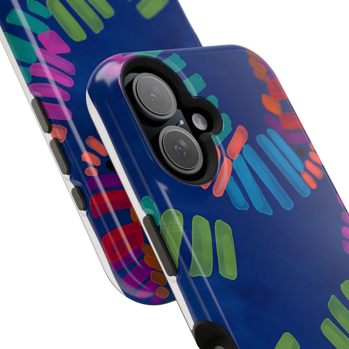 Blue Palm Magnetic Impact-Resistant Phone Case