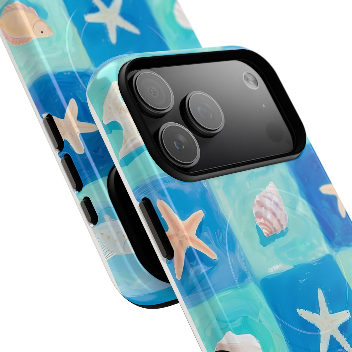 Saltwater Tiles MagSafe Tough Phone Case — Magnetic Protective Cover