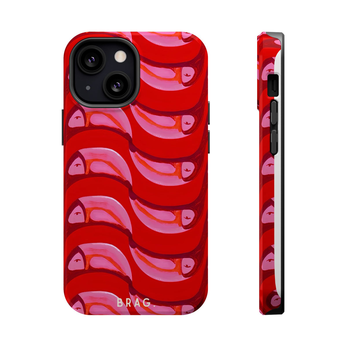 Pink Current Magnetic Impact-Resistant Phone Case