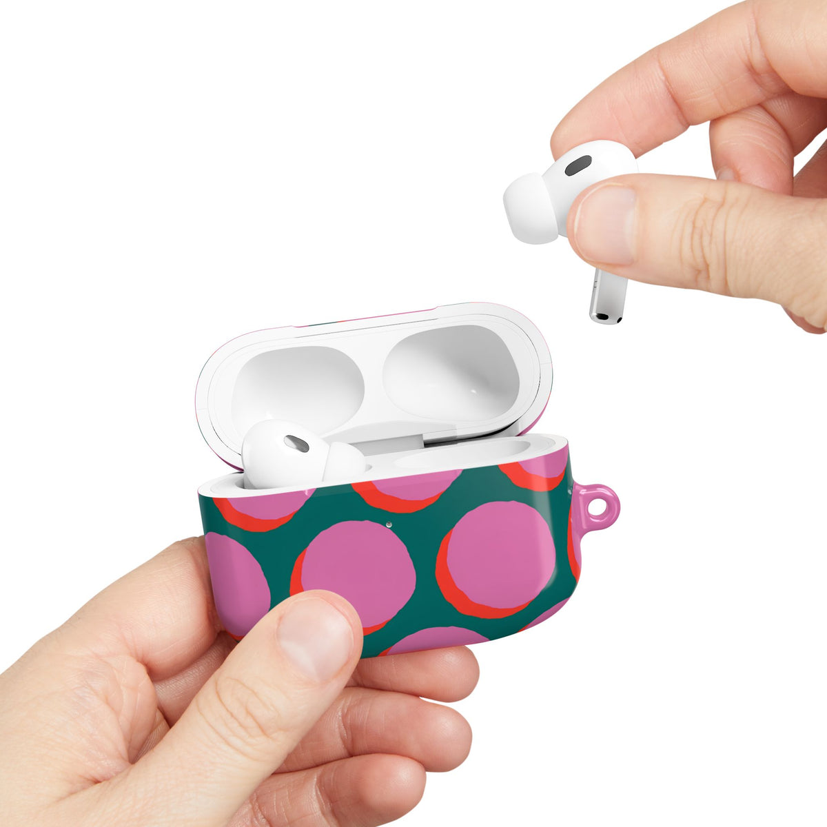 Pink Moon AirPod Case – Slim Protective Charging Case