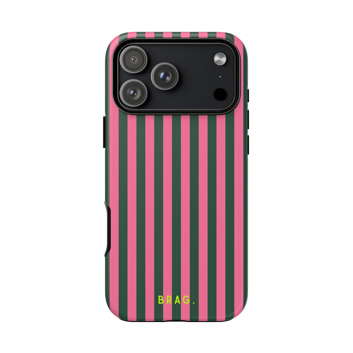 Flamingo Stripe Tough Phone Case – Shockproof Protective iPhone Cover