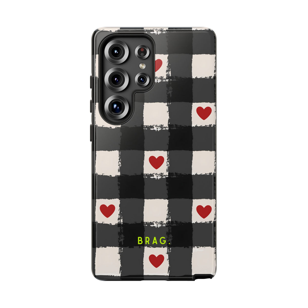 Lucky Heart Tough Phone Case – Shockproof Protective iPhone Cover