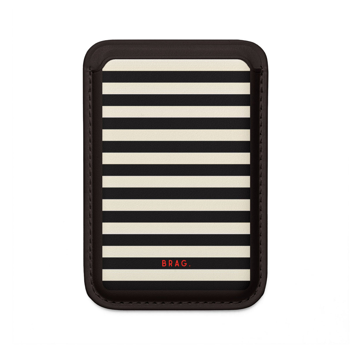 High Black MagSafe Vegan Wallet — Slim Phone Card Holder