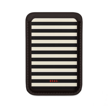 High Black MagSafe Vegan Wallet — Slim Phone Card Holder