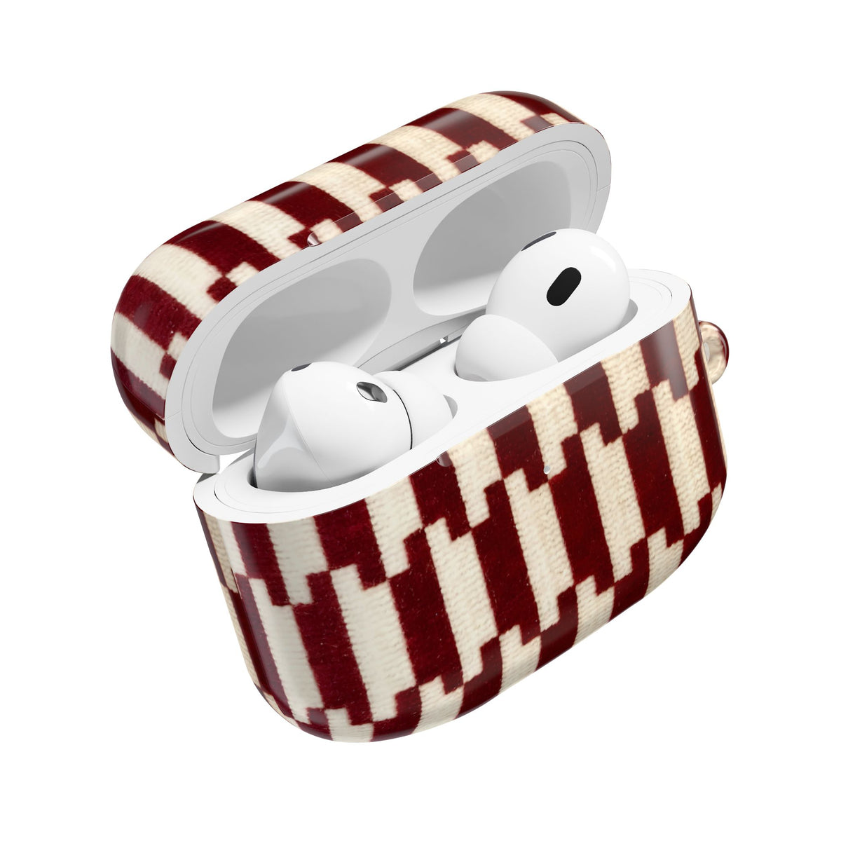 Wine & Cream AirPod Case – Slim Protective Charging Case