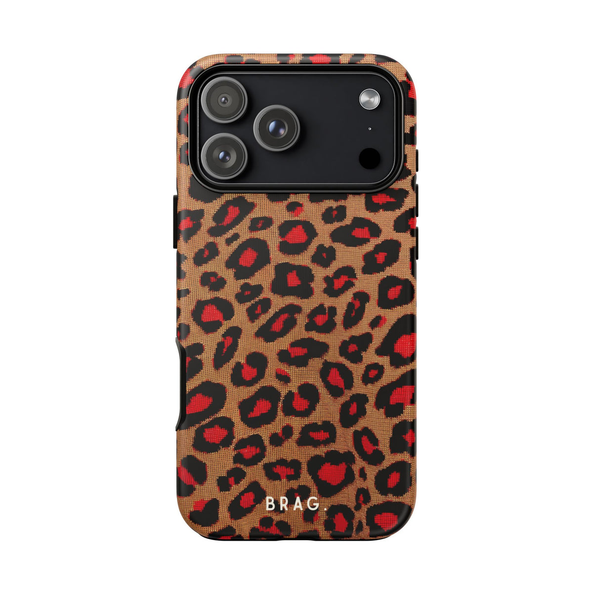 Fire Leo Leopard Tough Phone Case – Shockproof Protective iPhone Cover