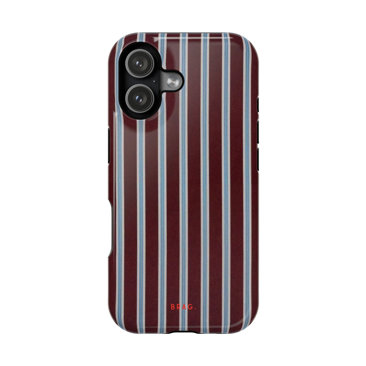 Maroon Lines Magnetic Impact-Resistant Phone Case