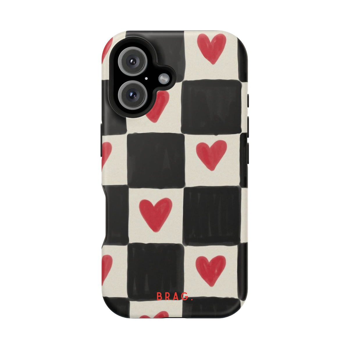 Heart Check Magnetic Impact-Resistant Phone Case