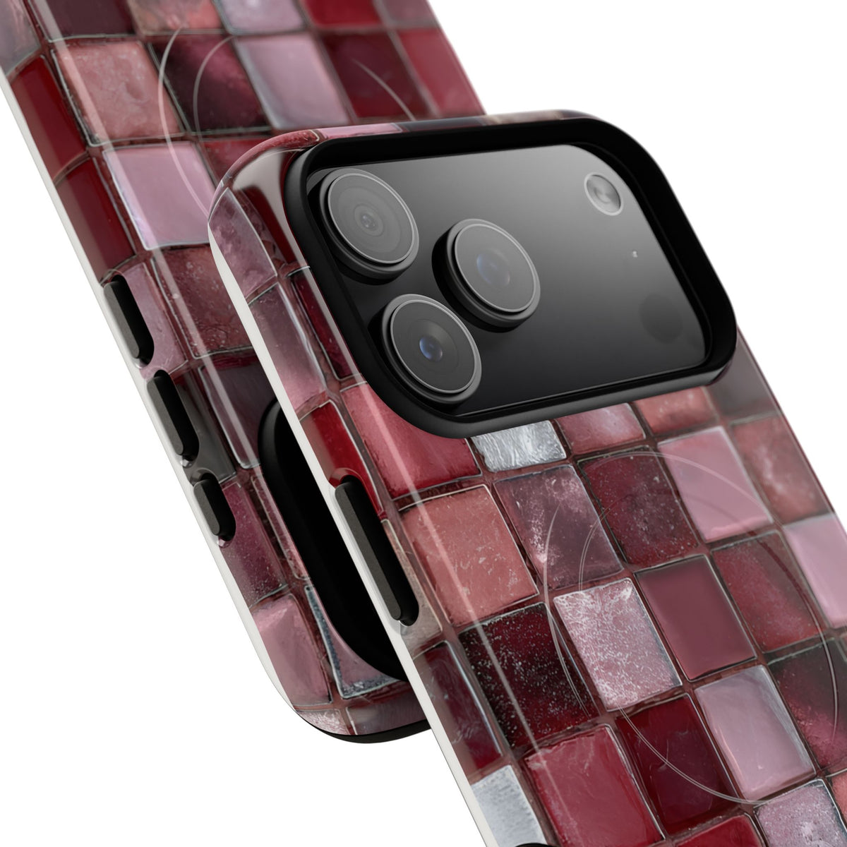 Cherry Tile MagSafe Tough Phone Case — Magnetic Protective Cover