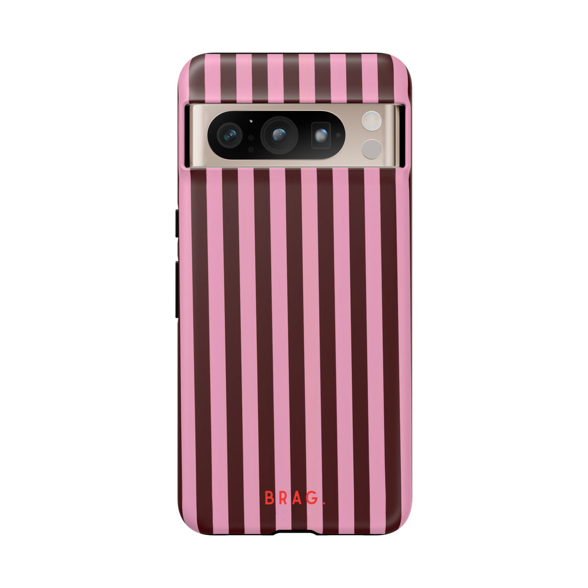 Candy Stripe Tough Phone Case – Shockproof Protective iPhone Cover
