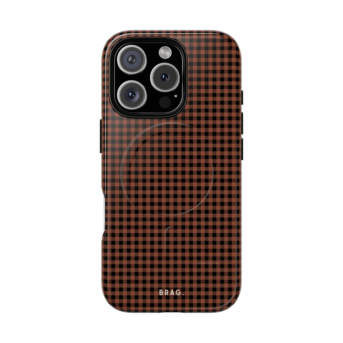 Cafe Check MagSafe Tough Phone Case — Magnetic Protective Cover