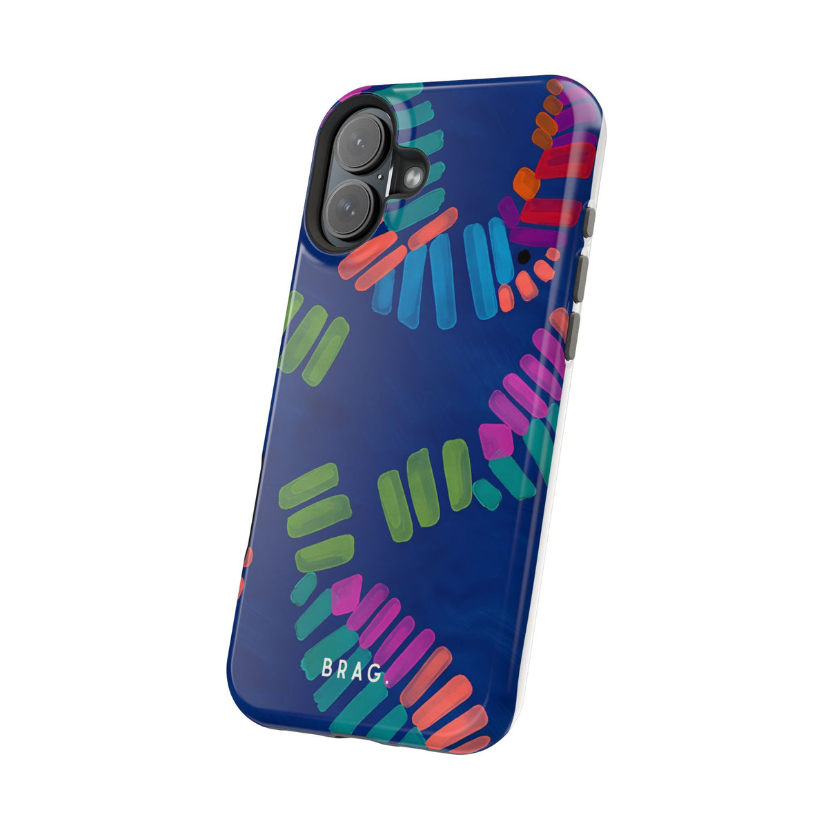 Blue Palm Magnetic Impact-Resistant Phone Case