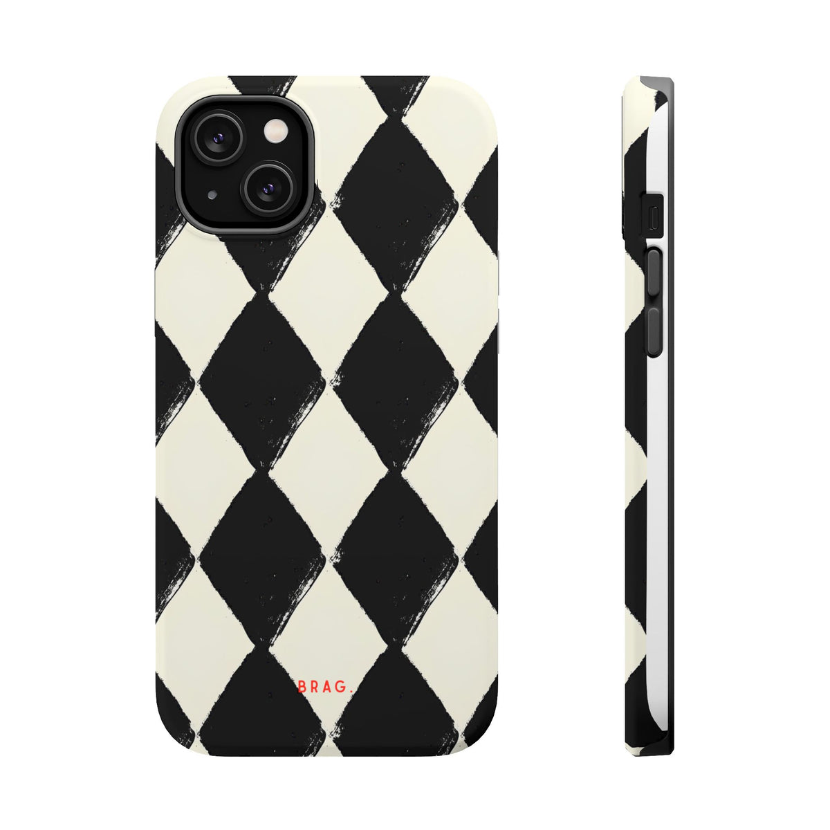 Ivory Harlequin Magnetic Impact-Resistant Phone Case