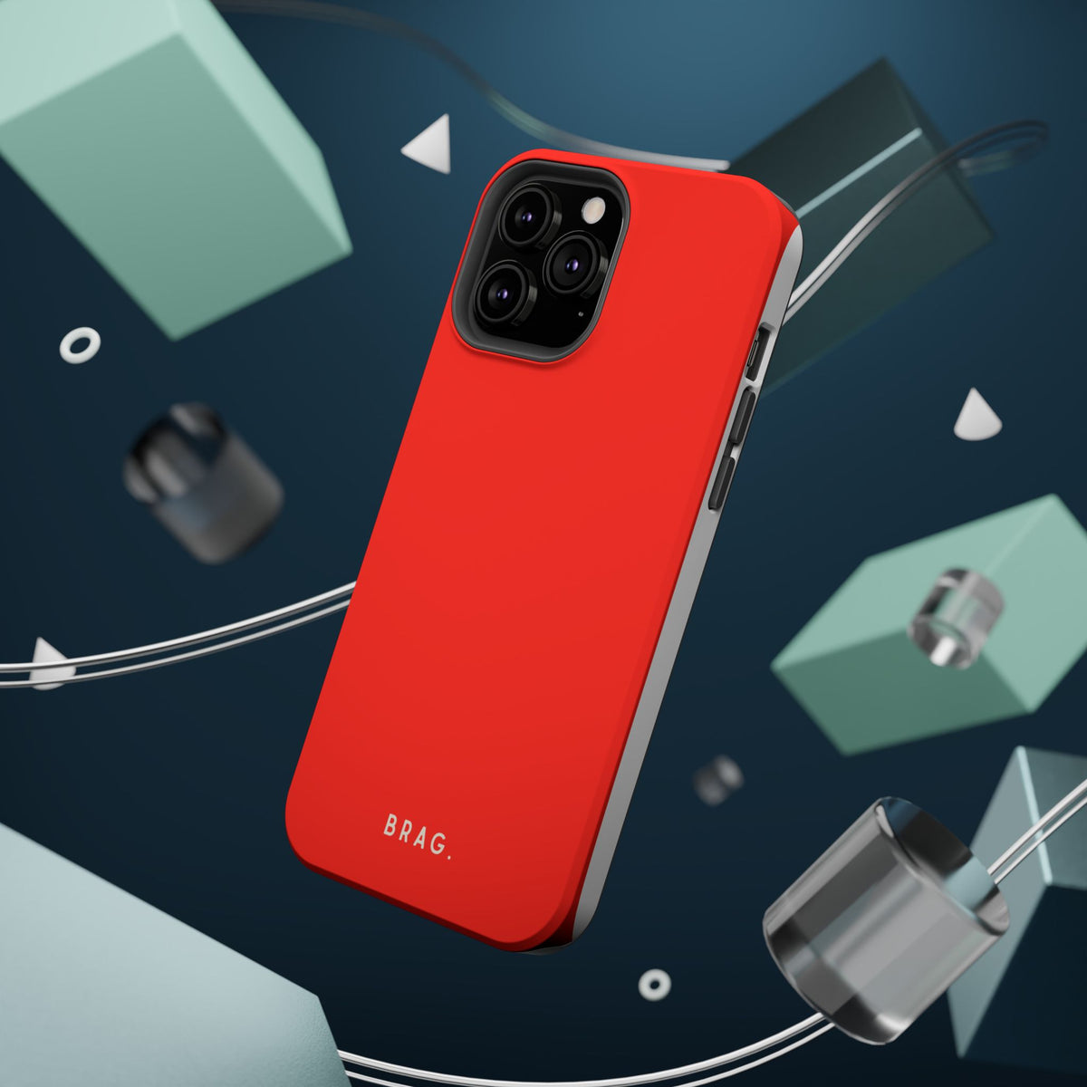 Brag Red Magnetic Impact-Resistant Phone Case