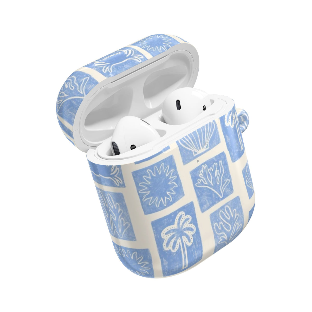 Azure Tiles AirPod Case – Slim Protective Charging Case